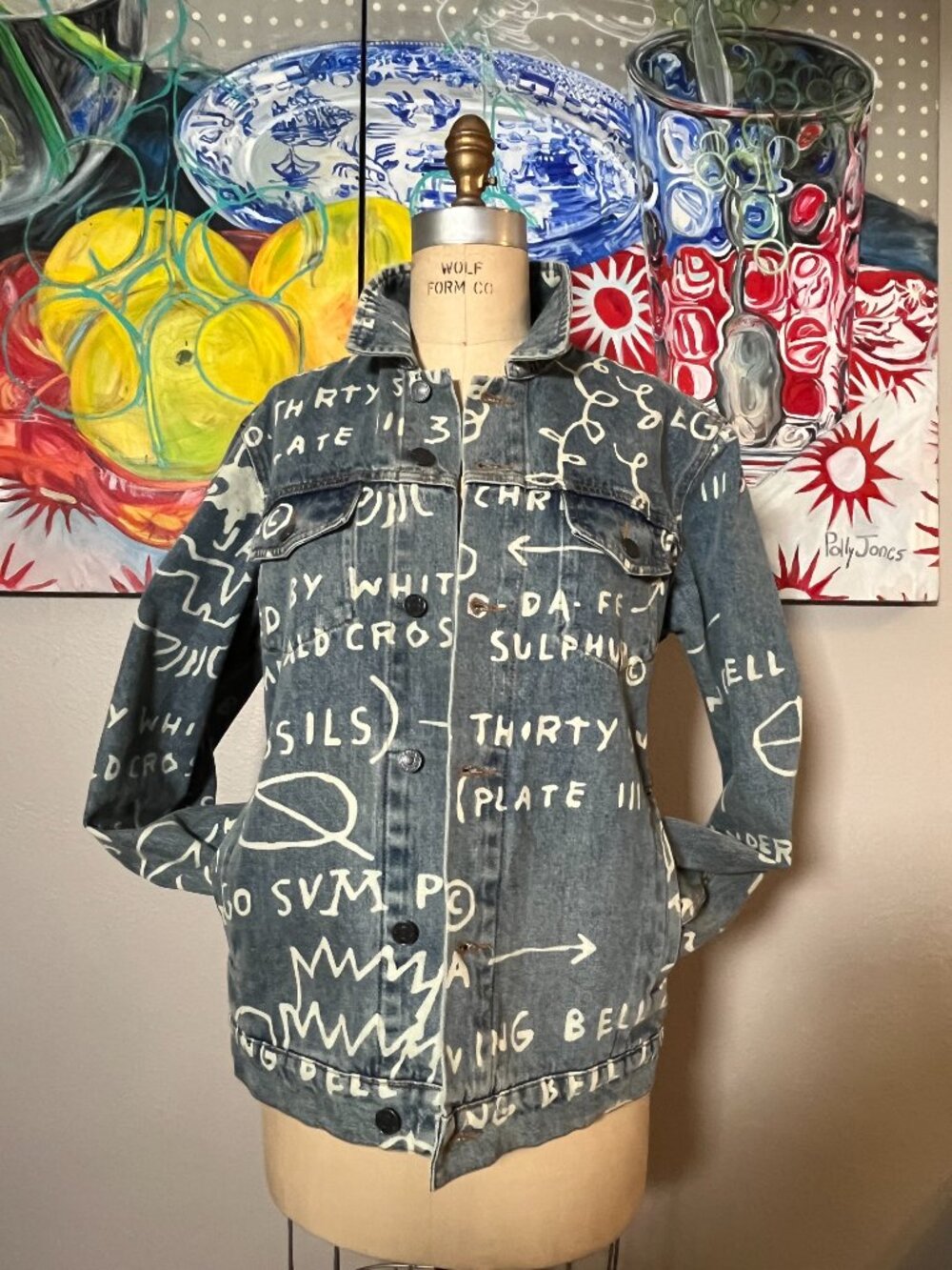 Diamond Supply Co. × Basquiat Doodle Denim Limited Edition Jean Jacket NWOT